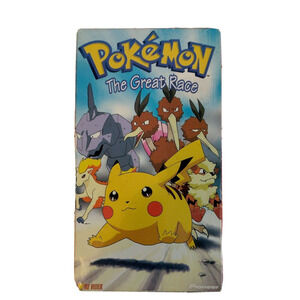 Pokemon Vol. 11: The Great Race (VHS, 1999) Pikachu Ash